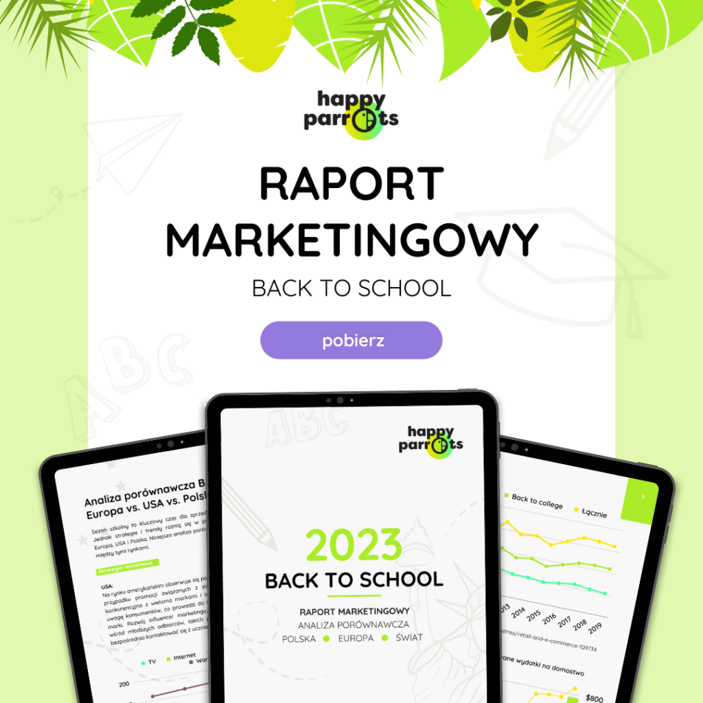 Raport marketingowy e-commerce, Back To School - Statystyki