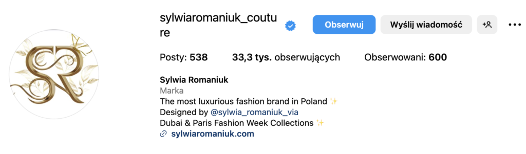 screen sylwiaromaniuk bio instagram