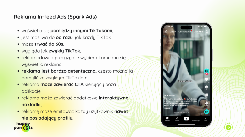 Reklama in-feed ads TikTok