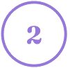 Fioletowa cyfra „2” w fioletowym okręgu